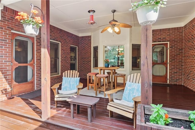 169 Robson Trl, Mcdonough, GA 30252 - deck with ceiling fan