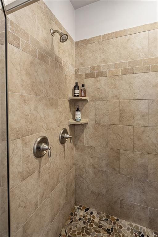 details with tiled shower