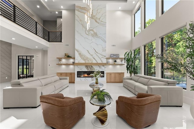 1336 Azalea Dr, Lawrenceville, GA 30043 - building lobby featuring a towering ceiling and recessed lighting