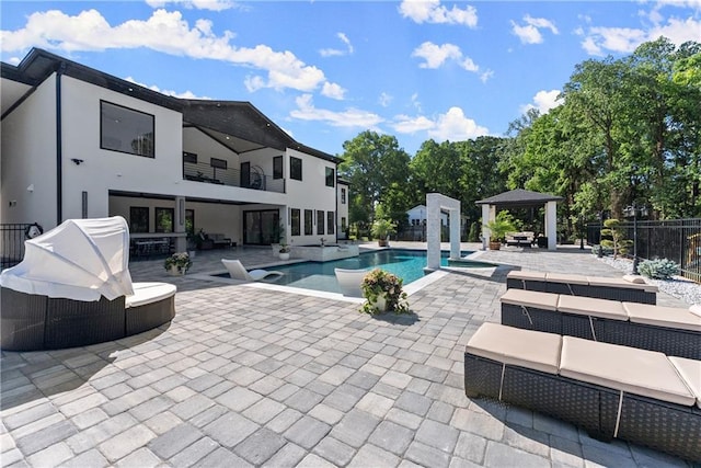 1336 Azalea Dr, Lawrenceville, GA 30043 - view of pool featuring an outdoor hangout area, a gazebo, and a patio area