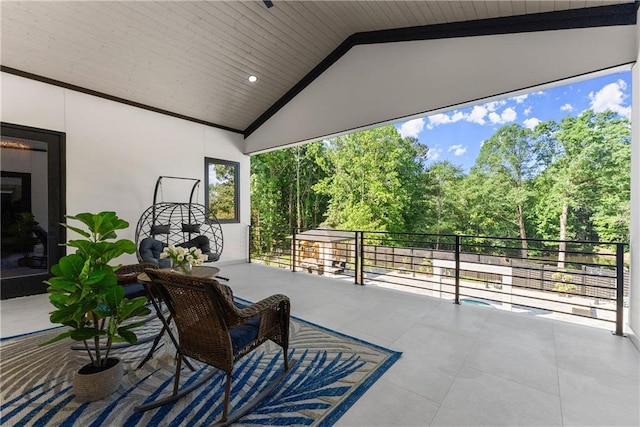 1336 Azalea Dr, Lawrenceville, GA 30043 - view of patio with a balcony