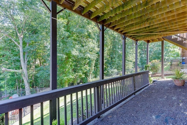 7719 Copper Kettle Way, Flowery Branch, GA 30542 - view of wooden deck