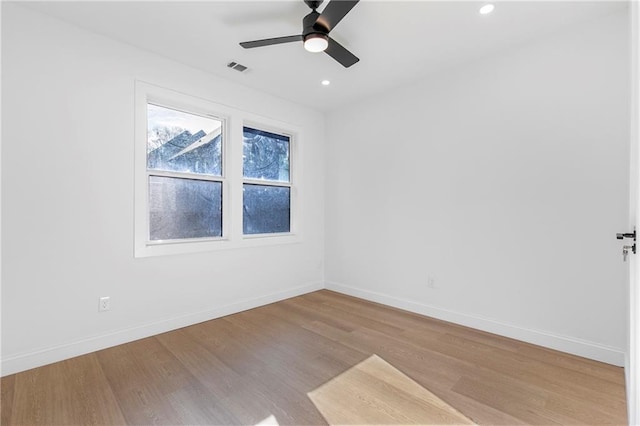 1247 Bridges Ave SW Unit B, Atlanta, GA 30310 - unfurnished room featuring ceiling fan, wood finished floors, baseboards, and recessed lighting