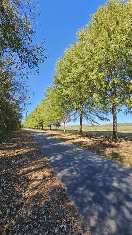 view of street featuring a rural view