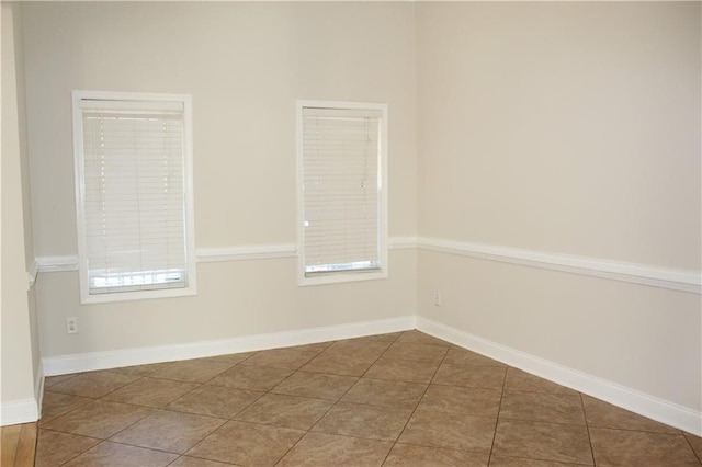 view of tiled empty room