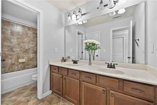 120 Daniel Creek Ln, Sugar Hill, GA 30518 - full bathroom with double vanity and  shower combination