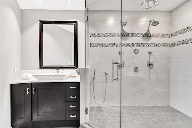 2881 Peachtree Rd NE Unit 1202, Atlanta, GA 30305 - full bath featuring a stall shower and vanity