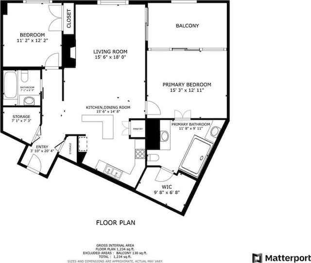 2881 Peachtree Rd NE Unit 1202, Atlanta, GA 30305 - room layout
