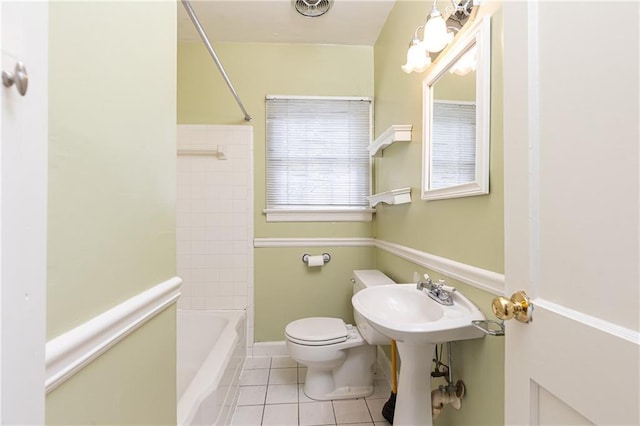 70 Mount Paran Rd NE, Atlanta, GA 30342 - full bath with tile patterned floors, toilet, and shower / tub combination