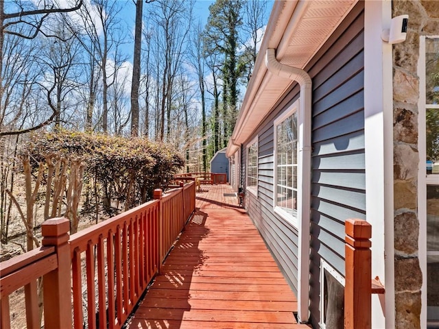 2466 Thrasher Rd, Buford, GA 30519 - view of wooden deck