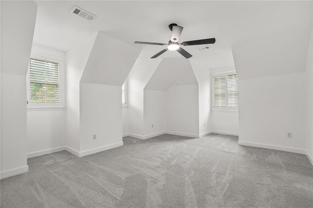 110 Glen Eagle Way, Mcdonough, GA 30253 - bonus room featuring carpet, baseboards, a ceiling fan, and vaulted ceiling