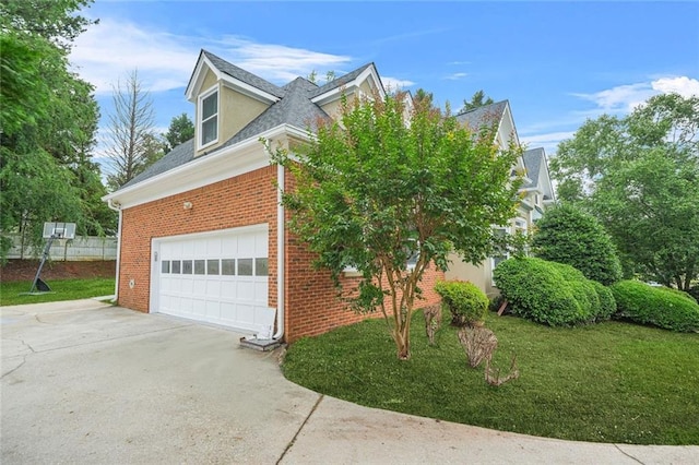 110 Glen Eagle Way, Mcdonough, GA 30253 - view of property exterior featuring concrete driveway, brick siding, an attached garage, and a shingled roof