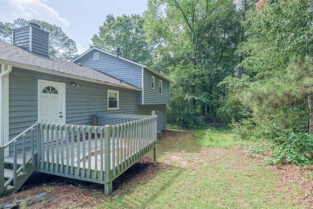 2650 Montego Dr, Buford, GA 30519 - view of yard with a deck