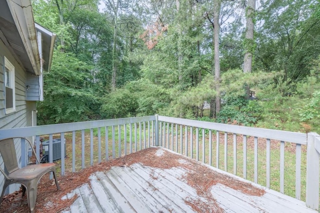 2650 Montego Dr, Buford, GA 30519 - wooden deck with central air condition unit