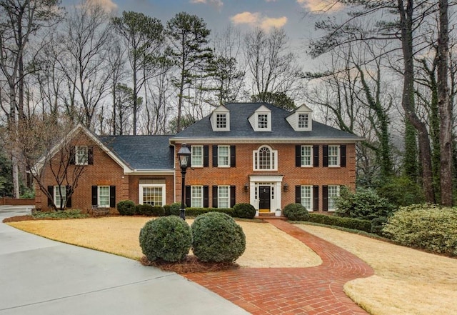 view of colonial inspired home