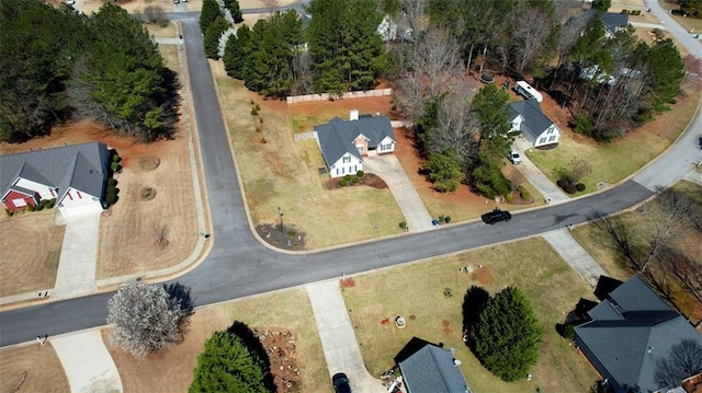 bird's eye view with a residential view