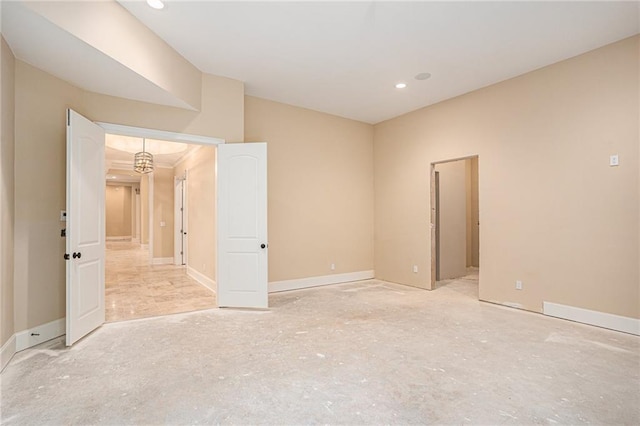 unfurnished bedroom featuring a closet