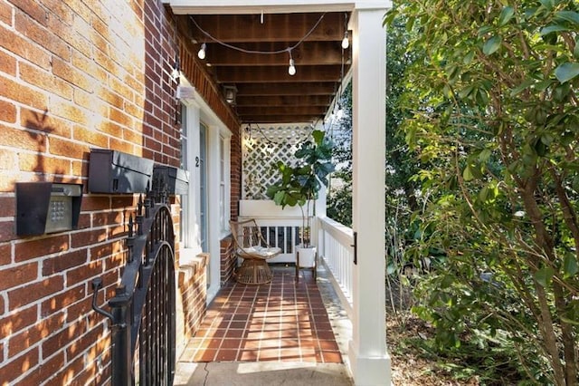 exterior space featuring french doors and a balcony