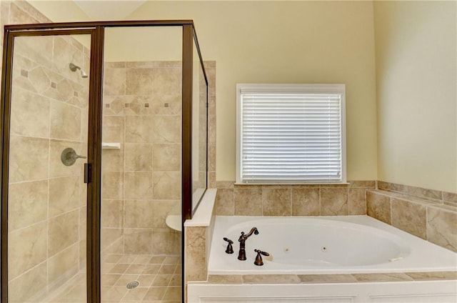 1755 Riverpark Dr, Dacula, GA 30019 - bathroom featuring a whirlpool tub and a stall shower