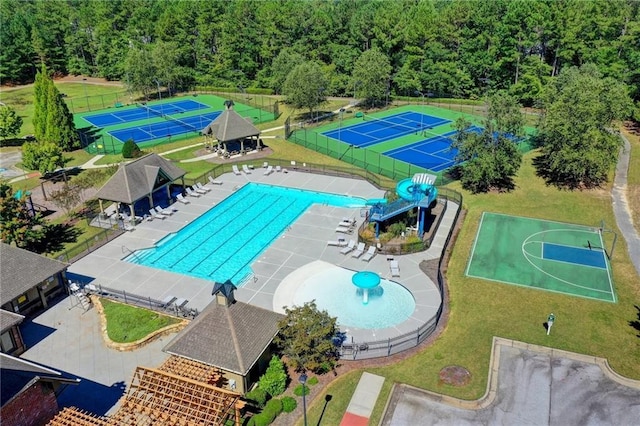 1755 Riverpark Dr, Dacula, GA 30019 - aerial view of a pool