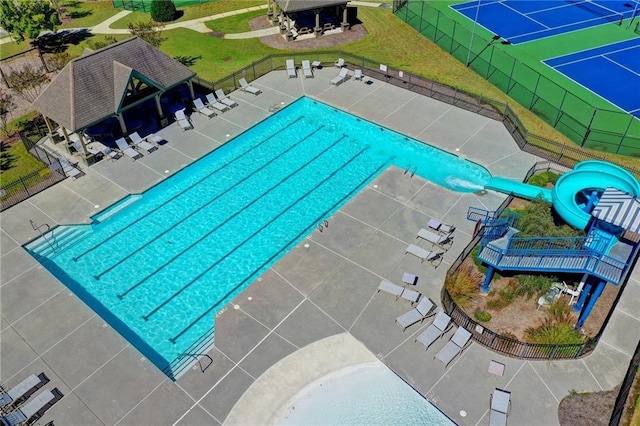 1755 Riverpark Dr, Dacula, GA 30019 - aerial view of a pool area