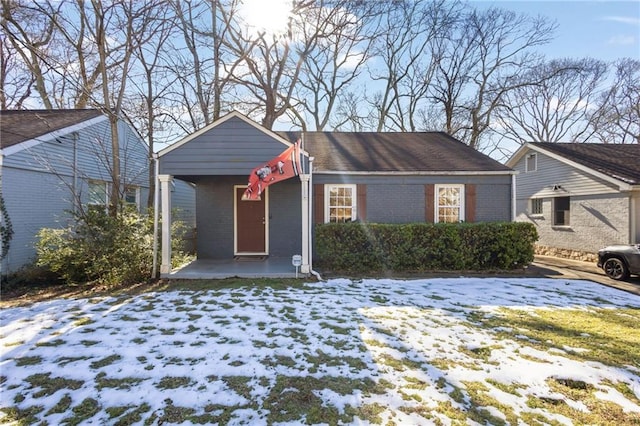 view of front of property with brick siding