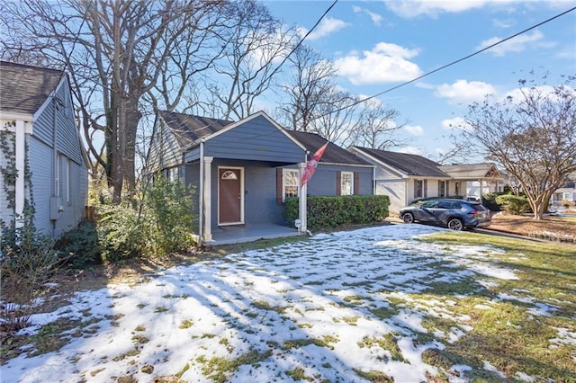 view of front of property with brick siding