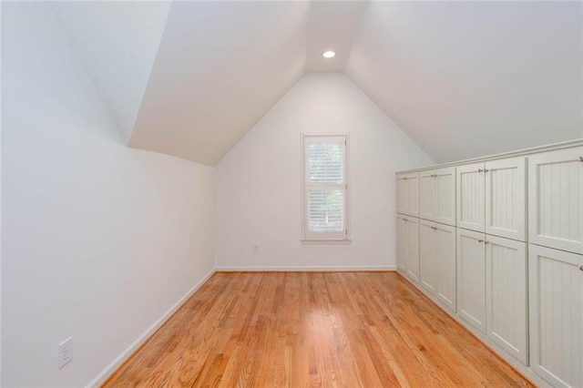 5010 Bonnie Way, Roswell, GA 30075 - additional living space with lofted ceiling, light wood finished floors, baseboards, and recessed lighting