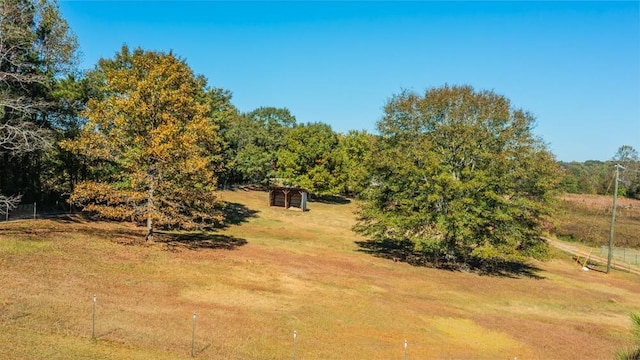 view of nature featuring a rural view