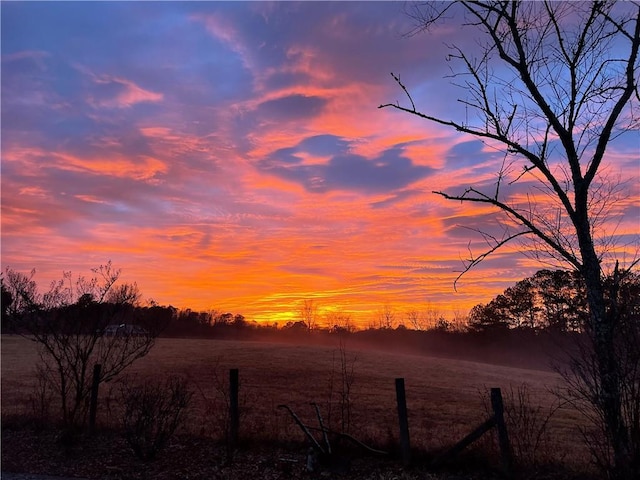 view of nature at dusk