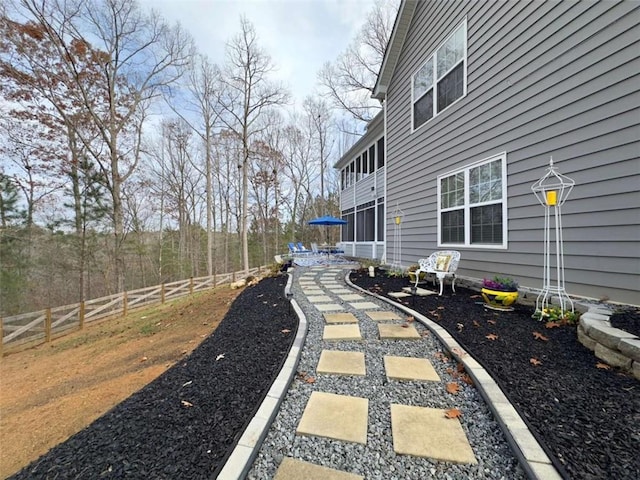 surrounding community featuring fence