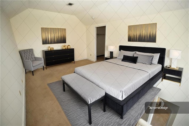 1075 Peachtree Walk NE Unit A519, Atlanta, GA 30309 - bedroom with tile patterned floors and visible vents