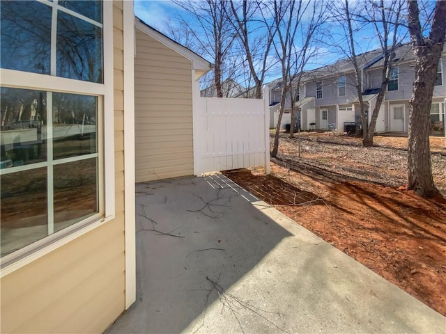 view of patio / terrace with a residential view