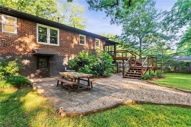 2511 Oak Ave, Tucker, GA 30084 - view of patio with a deck and stairs