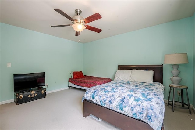 13943 Sunfish Bnd, Alpharetta, GA 30004 - carpeted bedroom with baseboards and ceiling fan