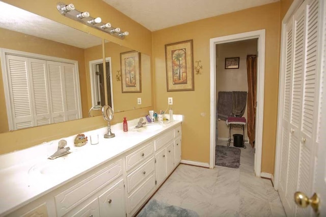 bathroom with vanity