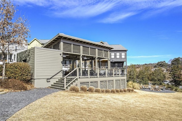 view of rear view of property