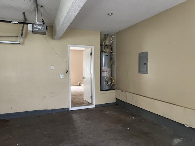 6157 Redtop Loop, Fairburn, GA 30213 - garage with a garage door opener, water heater, and electric panel