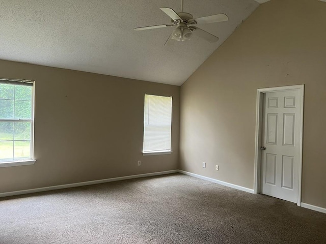 6157 Redtop Loop, Fairburn, GA 30213 - carpeted spare room featuring a ceiling fan and high vaulted ceiling