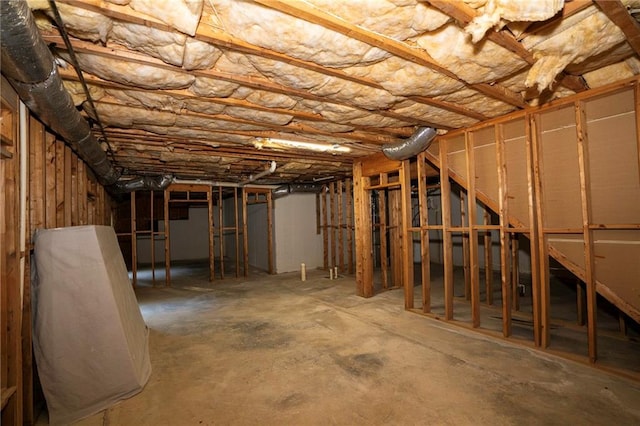 view of basement