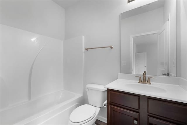 2537 Sori Dr, Buford, GA 30519 - full bathroom with vanity, toilet, and bathing tub / shower combination