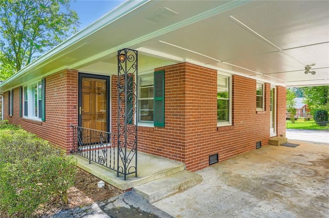 739 Pinehill Dr SE, Smyrna, GA 30080 - view of home's exterior featuring covered porch, a carport, crawl space, and brick siding