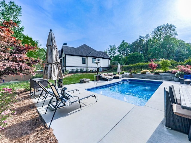 1076 Pinyan Ln, Canton, GA 30115 - view of swimming pool featuring a patio area