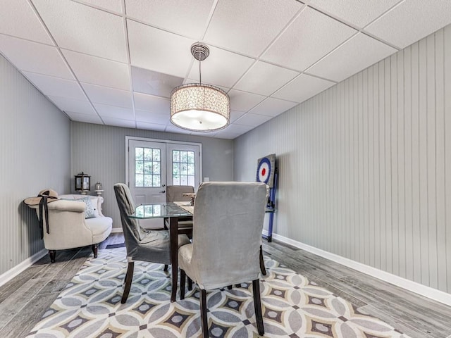1076 Pinyan Ln, Canton, GA 30115 - dining space featuring wood finished floors and a drop ceiling