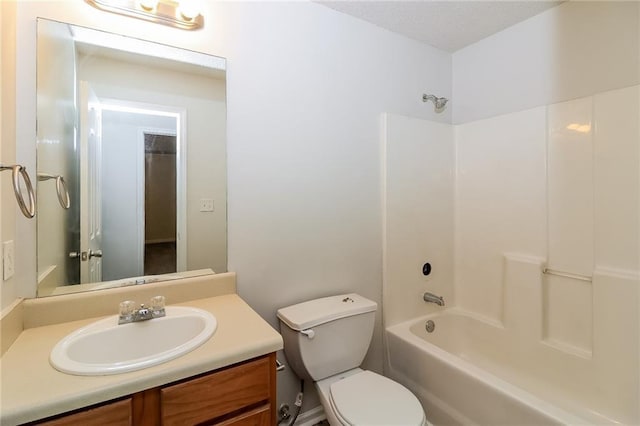 137 Legend Creek Dr, Canton, GA 30114 - full bath featuring vanity, toilet, and shower / washtub combination