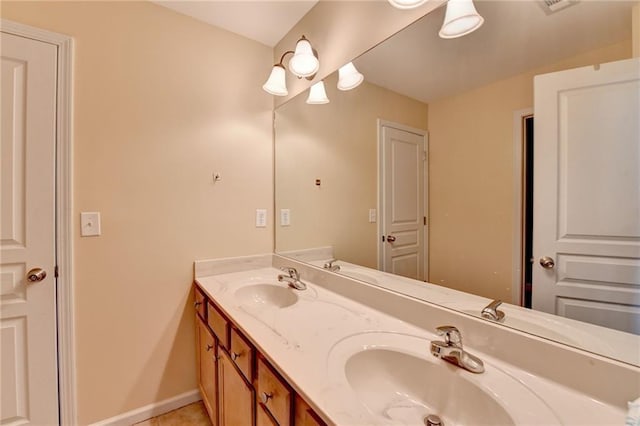 bathroom with vanity