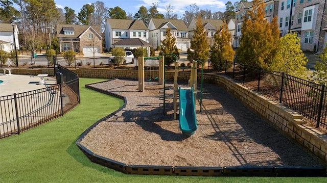 view of jungle gym