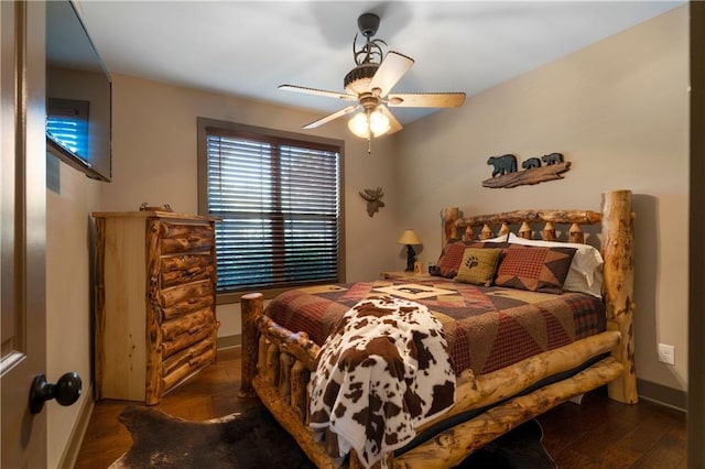 4 Bluff Ct, Cartersville, GA 30120 - bedroom featuring wood finished floors and a ceiling fan
