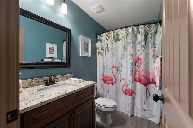 4 Bluff Ct, Cartersville, GA 30120 - bathroom featuring vanity and curtained shower