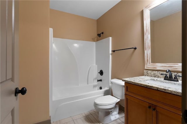4 Bluff Ct, Cartersville, GA 30120 - bathroom with vanity, washtub / shower combination, and tile patterned flooring